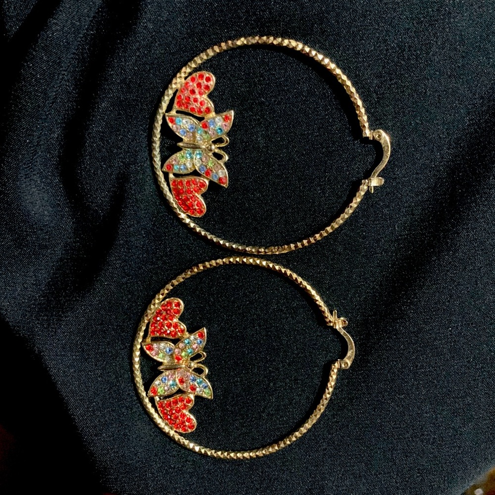 Gold-tone hoops